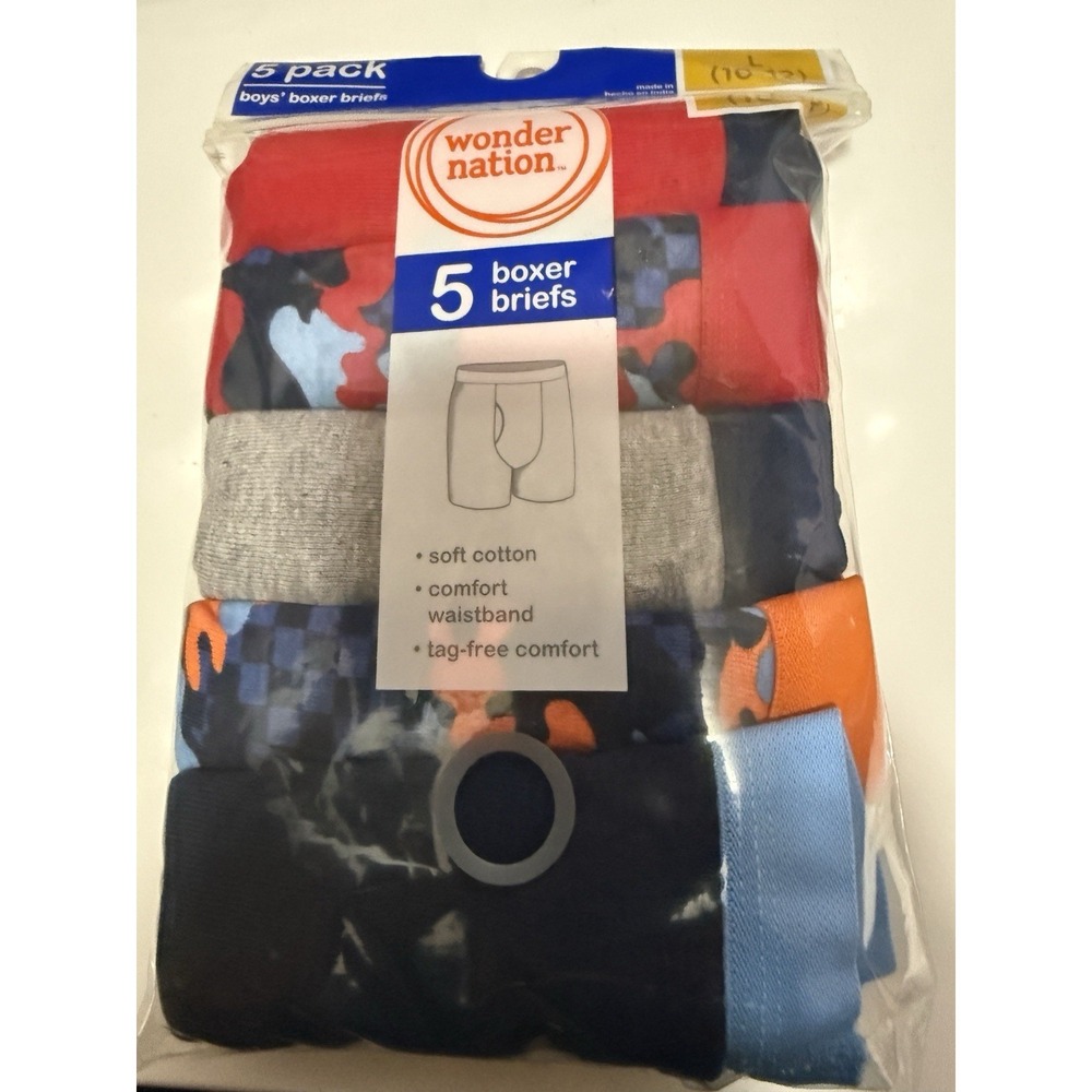 New Wonder Nation Boys Boxer Briefs Underwear 5pair/pack